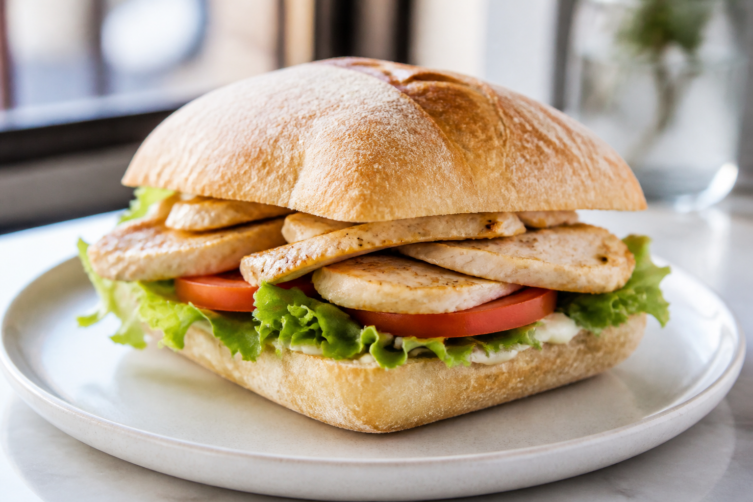 Sanduíche de peito de frango
